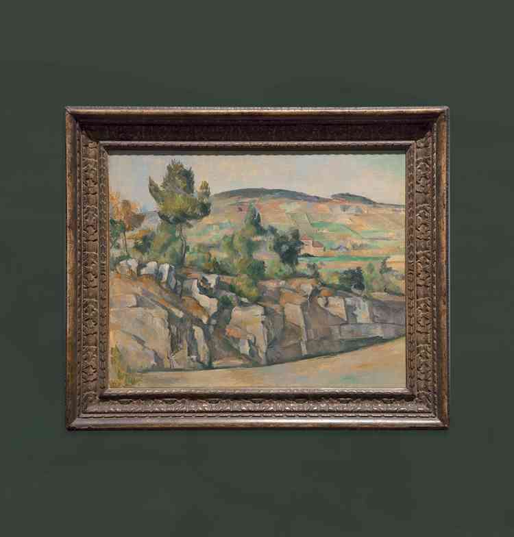 保罗·塞尚《普罗旺斯山坡》数字油画